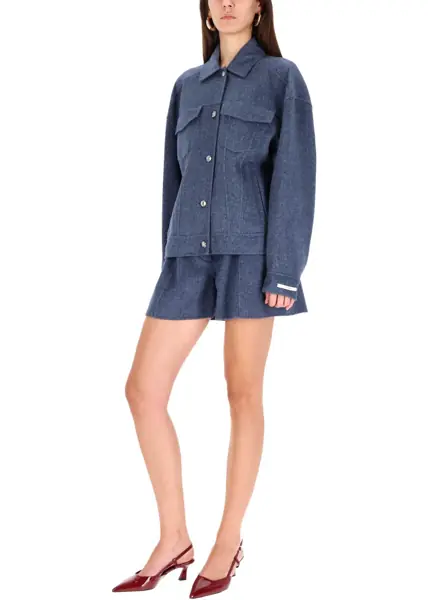 Pantaloni scurti SPORTMAX Shorts Braiesi BLUE Femei (BM 19433315) 2