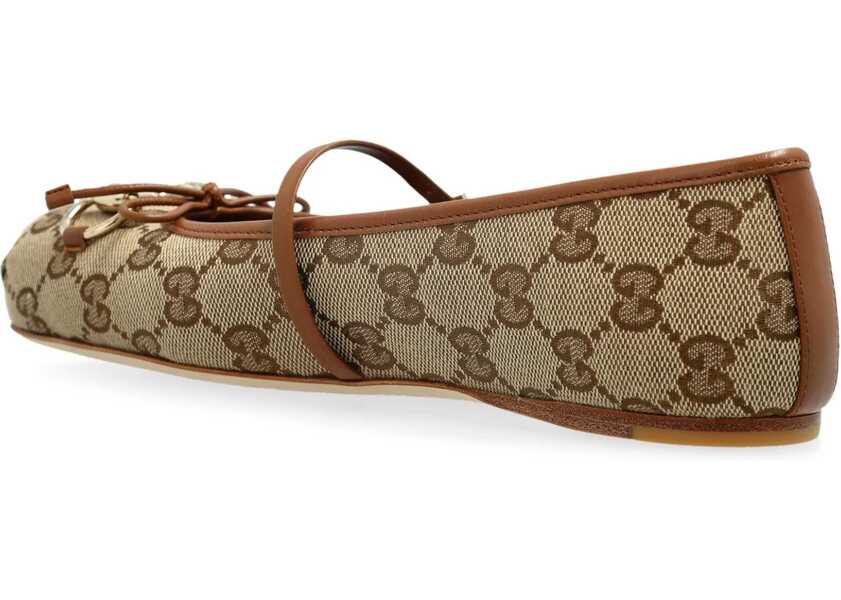 Balerini Gucci Ballerina With Clamp BEIGE Femei (BM 19433318) 3