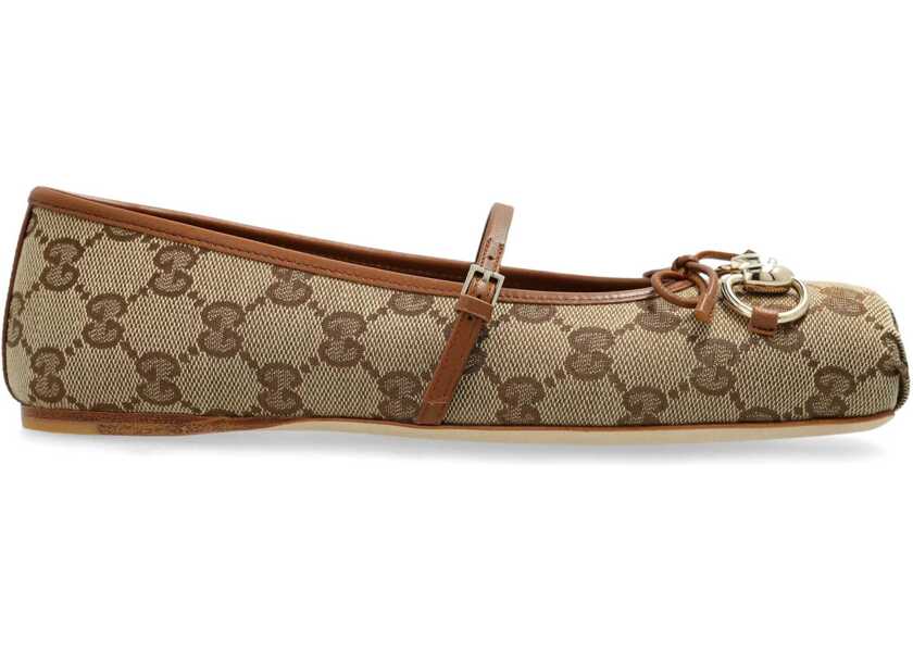 Balerini Gucci Ballerina With Clamp BEIGE Femei (BM 19433318) 1
