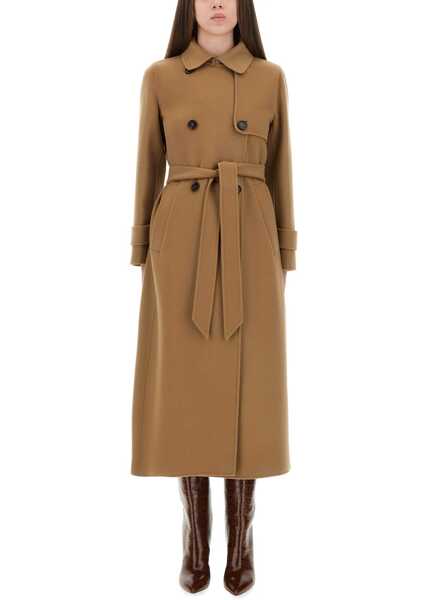 Paltoane Max Mara Double-Breasted Coat Sem BEIGE Femei (BM 19433324) 1