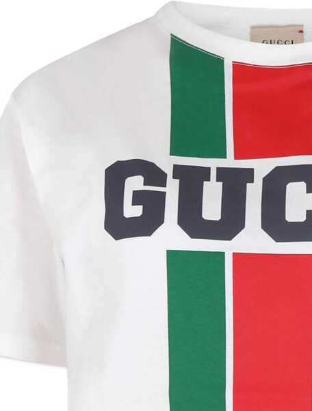 Tricouri Gucci T-Shirt With Logo WHITE Baieti (BM 19433330) 3