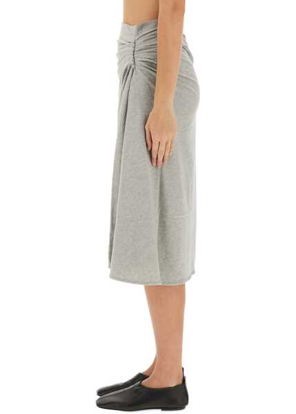 Fuste casual Dries Van Noten Draped Hevira Skirt GREY Femei (BM 19433333) 4