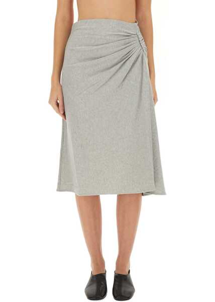 Fuste casual Dries Van Noten Draped Hevira Skirt GREY Femei (BM 19433333) 1