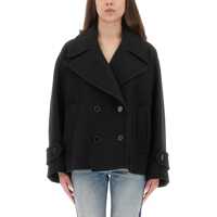 Sacouri Double-Breasted Jacket With Peaked Lapels Femei