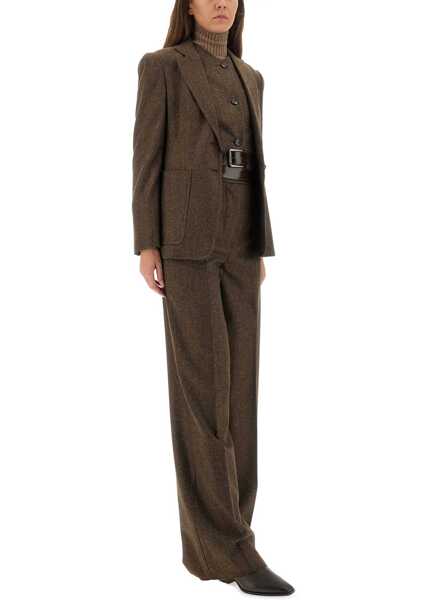 Pantaloni casual Max Mara Pants Billy1234 BROWN Femei (BM 19433354) 2