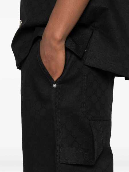 Pantaloni scurti Gucci Short Gg Jacquard BLACK Barbati (BM 19433357) 5