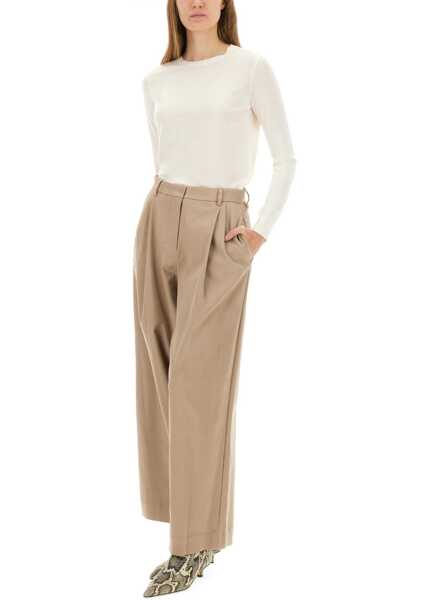 Pantaloni casual Max Mara Pants Homer BEIGE Femei (BM 19433393) 2