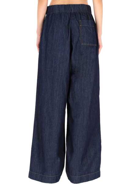 Pantaloni casual Dries Van Noten Pant Stack BLUE Femei (BM 19433402) 4
