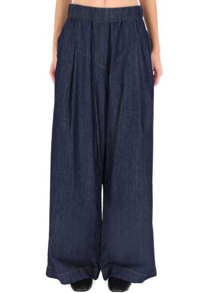 Pantaloni casual Dries Van Noten Pant Stack BLUE Femei (BM 19433402) 1