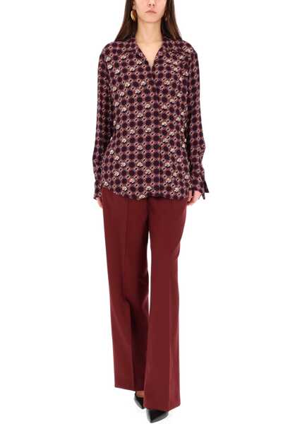 Pantaloni casual Dries Van Noten Pants Portias BORDEAUX Femei (BM 19433405) 2