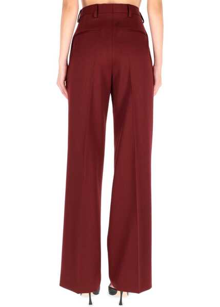 Pantaloni casual Dries Van Noten Pants Portias BORDEAUX Femei (BM 19433405) 4