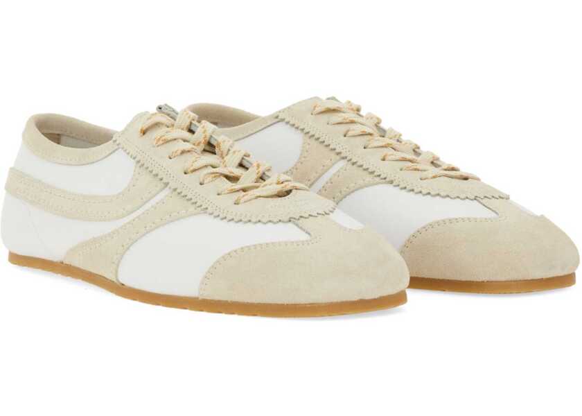 Sneakers Dries Van Noten Leather And Suede Sneaker WHITE Barbati (BM 19433426) 2