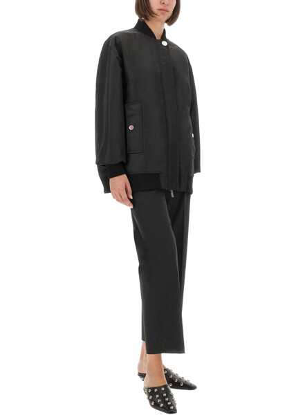 Jachete SPORTMAX Bomber Agape BLACK Femei (BM 19433441) 2