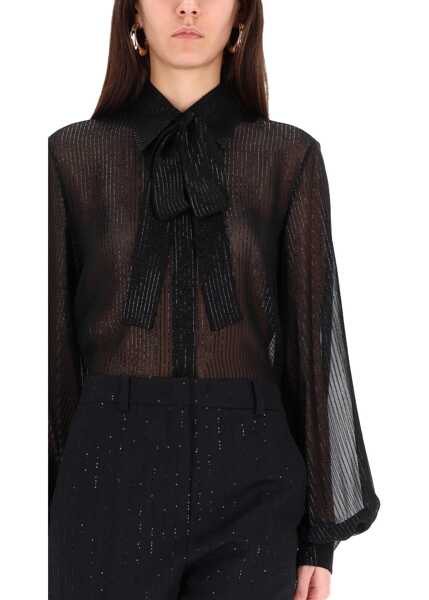 Bluze Max Mara Blouse With Bow BLACK Femei (BM 19433480) 3