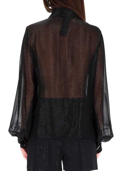 Bluze Max Mara Blouse With Bow BLACK Femei (BM 19433480) 4
