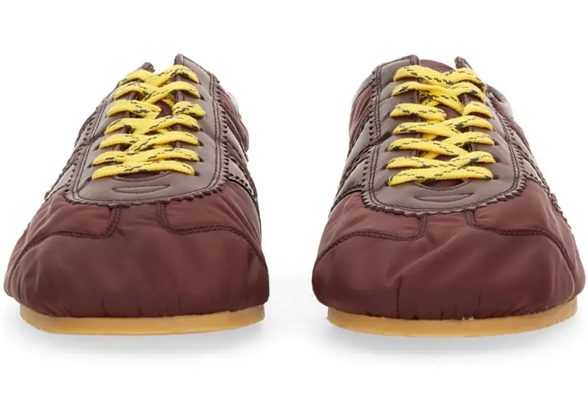 Sneakers Dries Van Noten Nylon And Nappa Leather Sneaker BORDEAUX Barbati (BM 19433498) 4