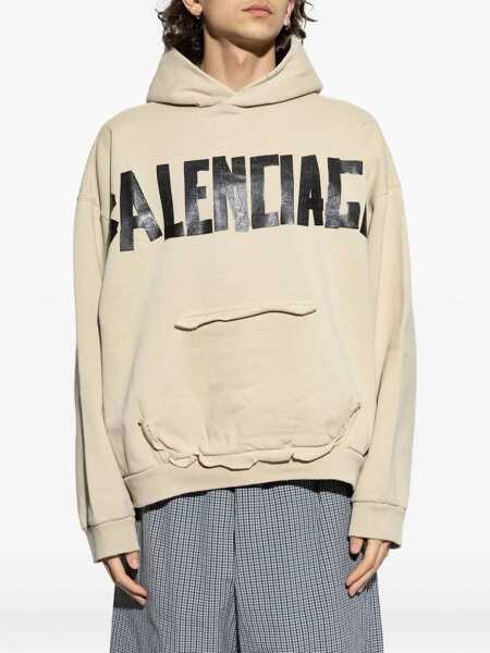 Bluze de trening Balenciaga Tape Type Sweatshirt BEIGE Barbati (BM 19433501) 3