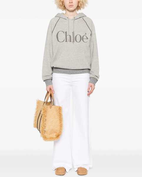 Bluze de trening Chloe Oversized Logo Hoodie GREY Femei (BM 19433504) 2