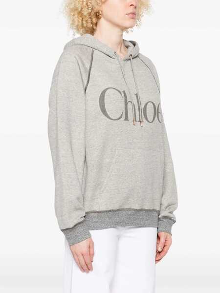 Bluze de trening Chloe Oversized Logo Hoodie GREY Femei (BM 19433504) 3