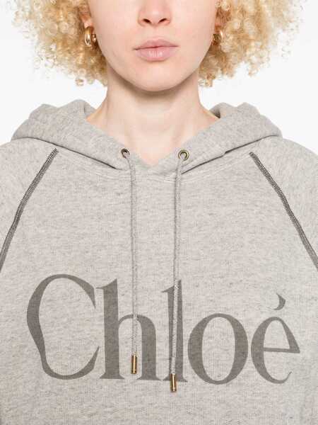 Bluze de trening Chloe Oversized Logo Hoodie GREY Femei (BM 19433504) 5