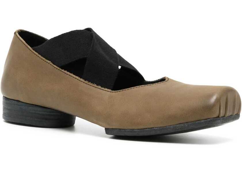 Balerini UMA WANG Leather Ballerina BROWN Femei (BM 19433507) 2