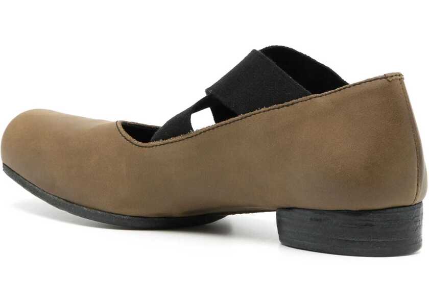 Balerini UMA WANG Leather Ballerina BROWN Femei (BM 19433507) 3