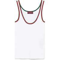 Bluze Ribbed Cotton Tank Top With Web Femei