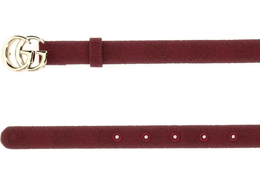 Curele Gucci Double G Buckle Belt BORDEAUX Femei (BM 19433528) 2