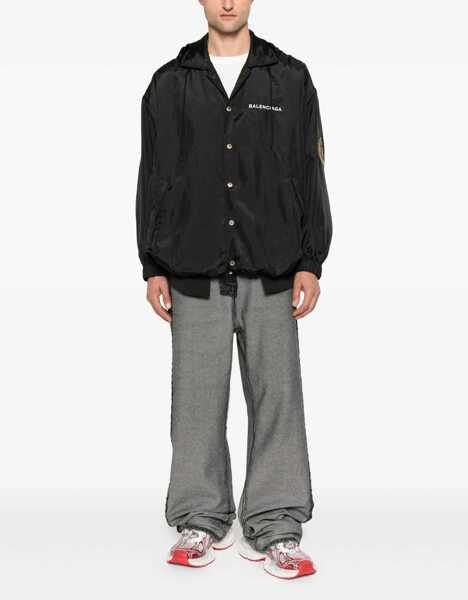 Jachete Balenciaga Oversized Windbreaker BLACK Barbati (BM 19433531) 2