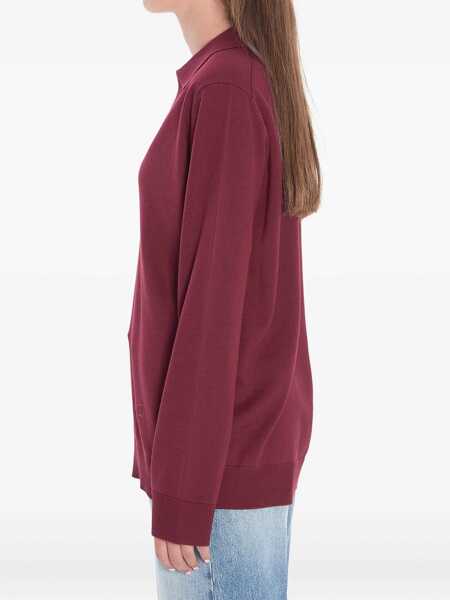 Tricouri Polo Gucci Ultrafine Wool Polo Shirt BORDEAUX Femei (BM 19433540) 2