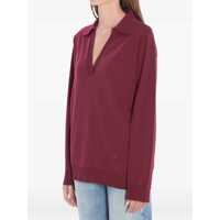 Tricouri Polo Dama - Tricouri Polo Gucci Ultrafine Wool Polo Shirt BORDEAUX Femei (BM 19433540) - B-mall.ro