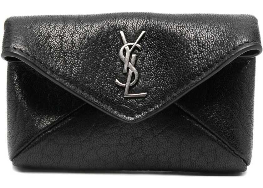 Portofele Saint Laurent Paper Holder Envelope BLACK Barbati (BM 19433543) 1