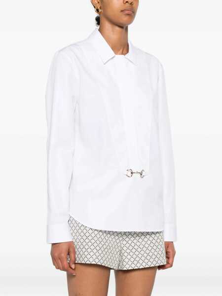 Bluze Gucci Cotton Poplin Shirt With Clamp WHITE Femei (BM 19433567) 3