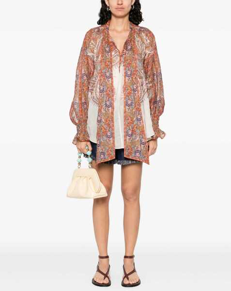 Bluze ZIMMERMANN Rhiannon Blouse With Bow MULTICOLOUR Femei (BM 19433630) 2
