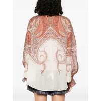 Topuri ZIMMERMANN Dama - Bluze ZIMMERMANN Rhiannon Blouse With Bow MULTICOLOUR Femei (BM 19433630) - B-mall.ro