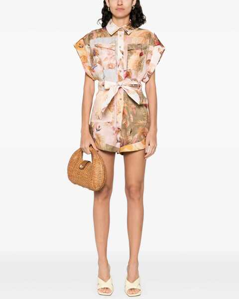 Salopete ZIMMERMANN Short Overalls With Ascension Lapels MULTICOLOUR Femei (BM 19433633) 2