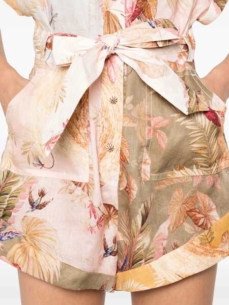 Salopete ZIMMERMANN Short Overalls With Ascension Lapels MULTICOLOUR Femei (BM 19433633) 5