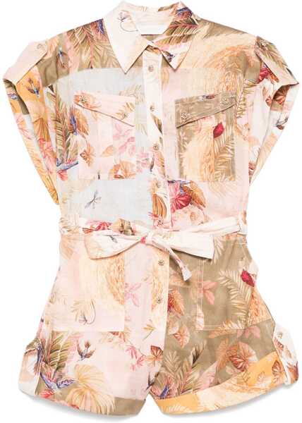 Salopete ZIMMERMANN Short Overalls With Ascension Lapels MULTICOLOUR Femei (BM 19433633) 1