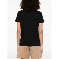 Tricouri Dama - Tricouri Moncler Cotton T-Shirt With Logo BLACK Femei (BM 19433636) - B-mall.ro