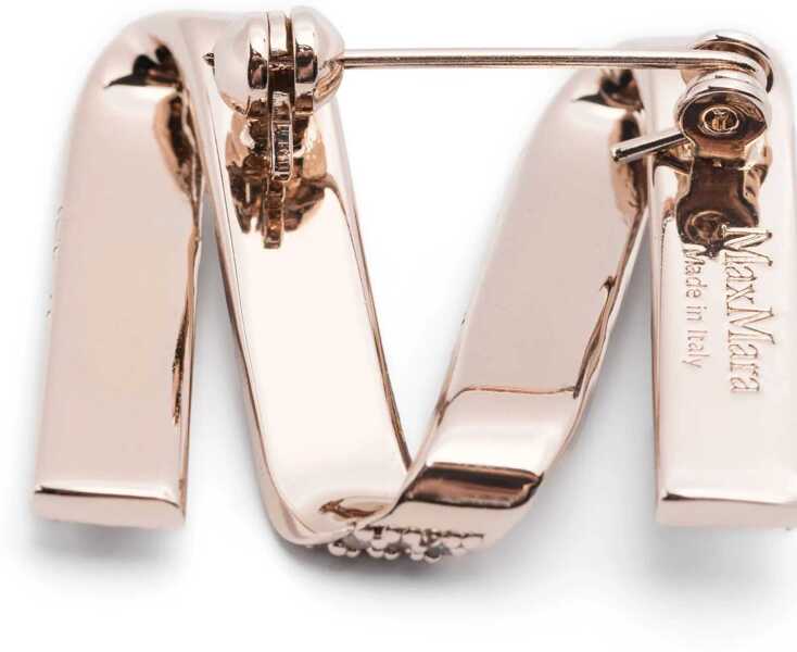 Bijuterii Max Mara Brooch With Logo GOLD Femei (BM 19433657) 2