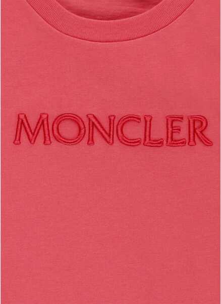 Tricouri Moncler T-Shirt With Logo PINK Baieti (BM 19433663) 3