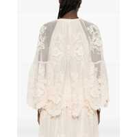 Topuri ZIMMERMANN Dama - Bluze ZIMMERMANN Hypnotic Lace Blouse IVORY Femei (BM 19433708) - B-mall.ro