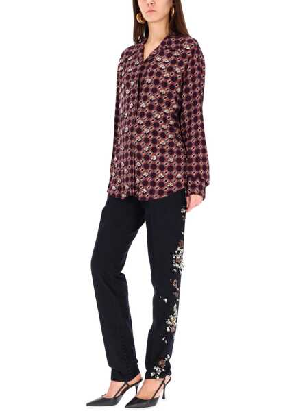 Pantaloni casual Dries Van Noten Pants Pandoris BLUE Femei (BM 19433714) 2