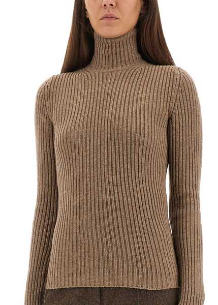 Pulovere Max Mara Ribbed Turtleneck Sweater BROWN Femei (BM 19433717) 4