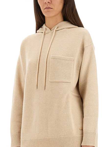 Pulovere Max Mara Liana Hooded Sweater BEIGE Femei (BM 19433741) 4