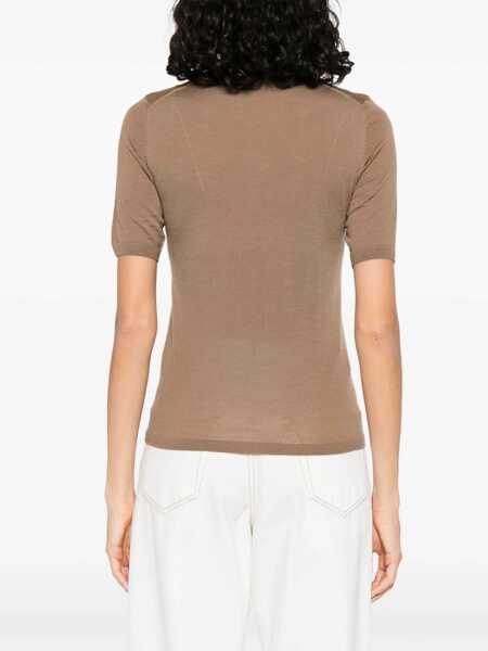Pulovere casual Max Mara Jersey Jeric BROWN Femei (BM 19433753) 4