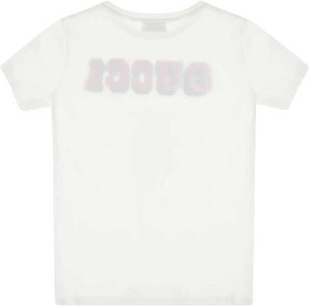 Tricouri Gucci T-Shirt With Logo WHITE Baieti (BM 19433774) 2