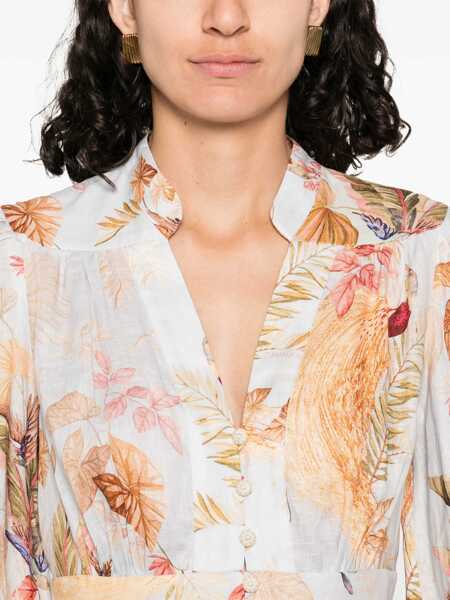 Rochii casual ZIMMERMANN Ascension Dress BABY BLUE Femei (BM 19433813) 3