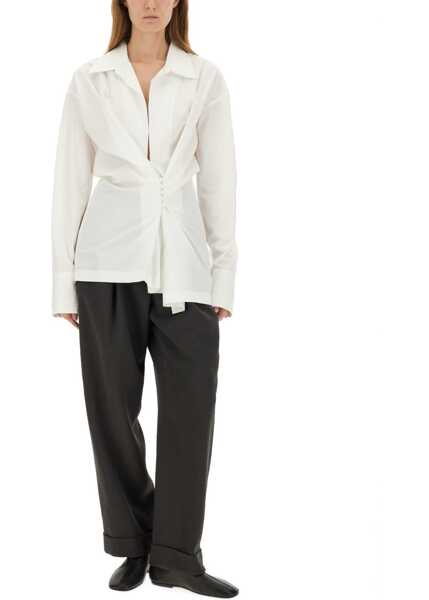 Pantaloni casual Dries Van Noten Pants Partan GREY Femei (BM 19433825) 2