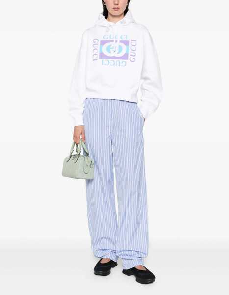 Bluze de trening Gucci Printed Cotton Hoodie WHITE Femei (BM 19433849) 2